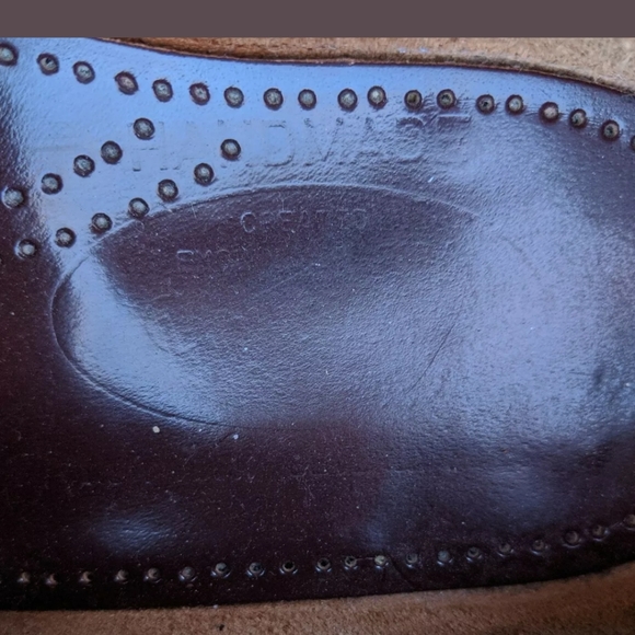 Church's England Burgundy Leather Deck Mocassins - Picture 5 of 8